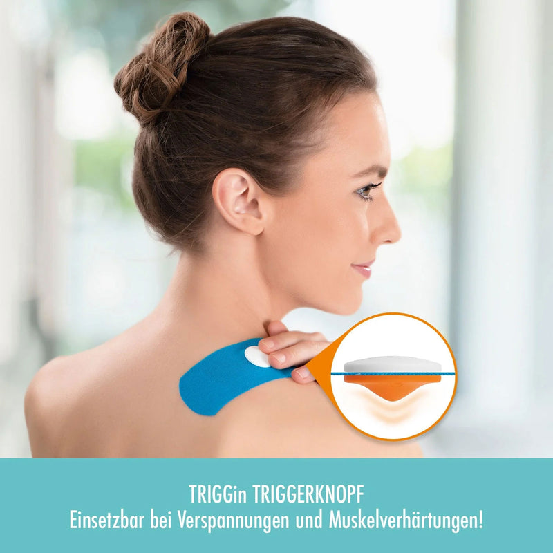 TRIGGin Tape blau Schmerzlinderung Verspannungen Anwendung